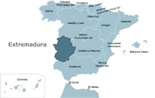 Extremadura-en-españa-MAPA